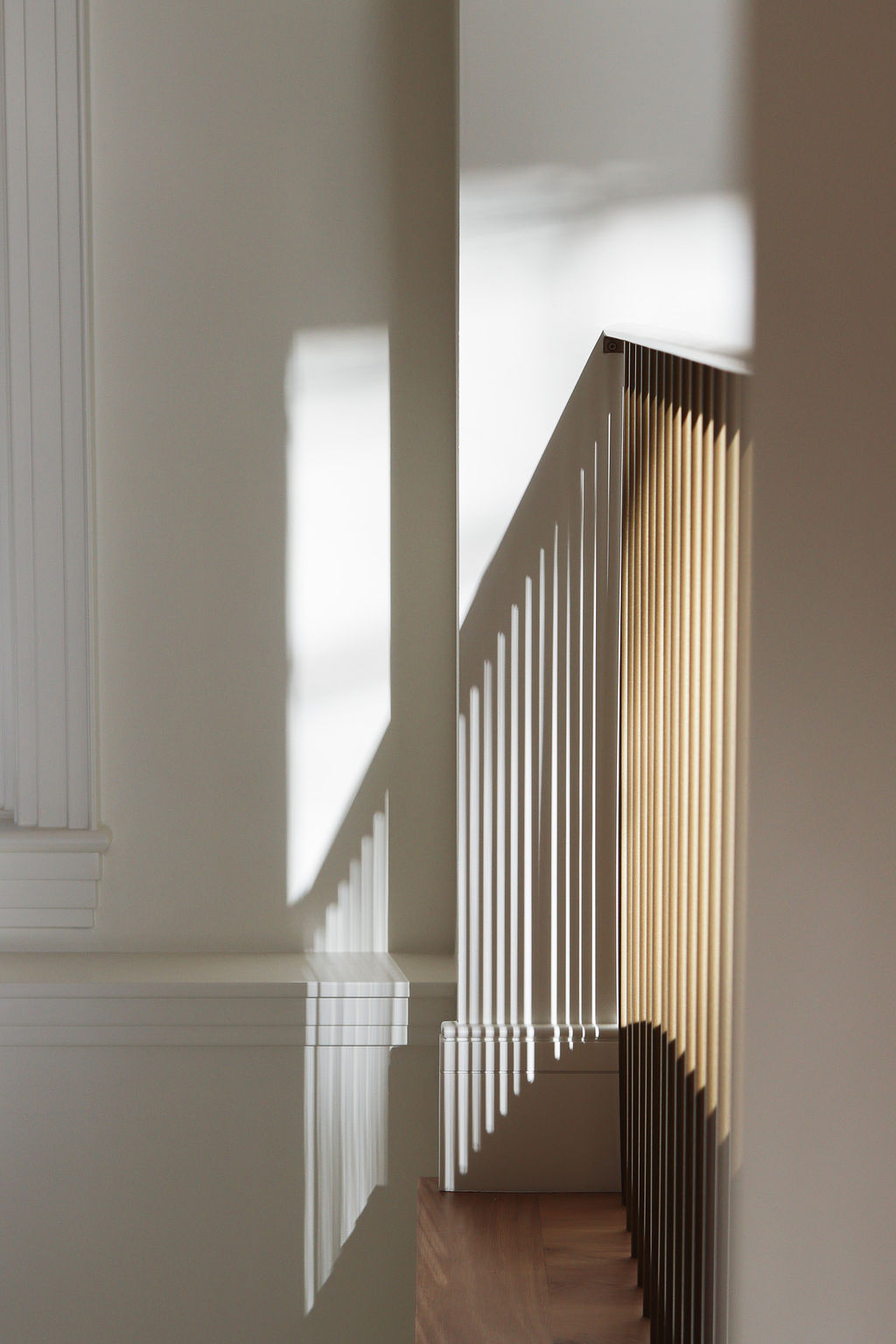 Light across the stair landing