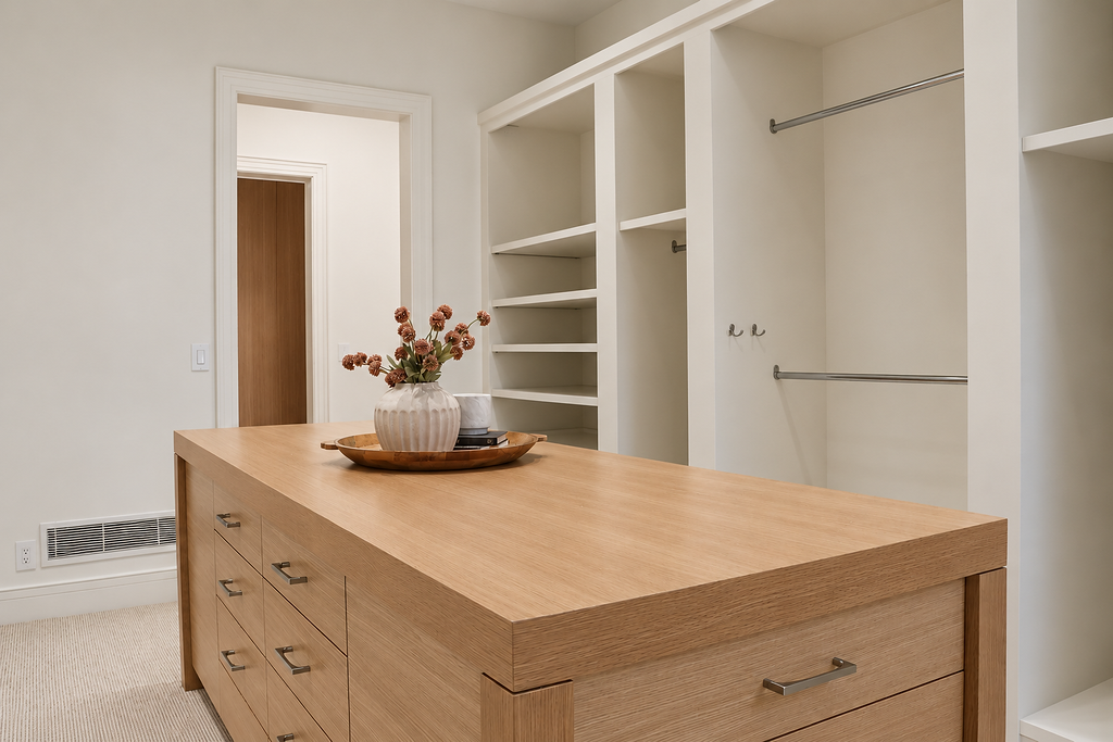 Primary suite — walk-in closet